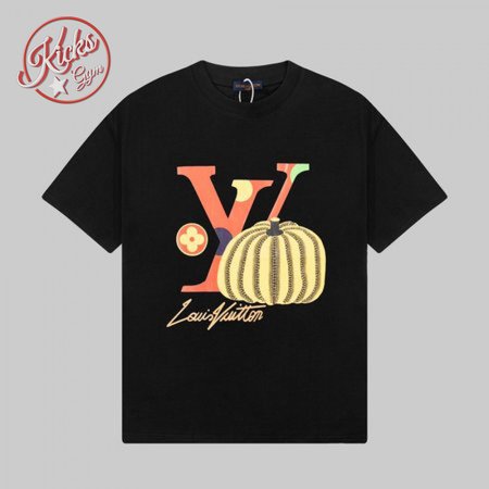 yayoi kusama joint series pumpkin print short-sleeved t-shirt black