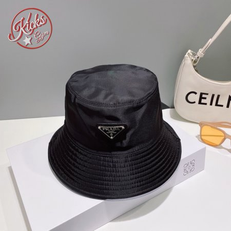 Prada Re-Nylon Bucket Hat Black Cap