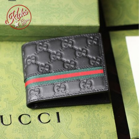 Gucci Bifold Wallet Signature Web Black