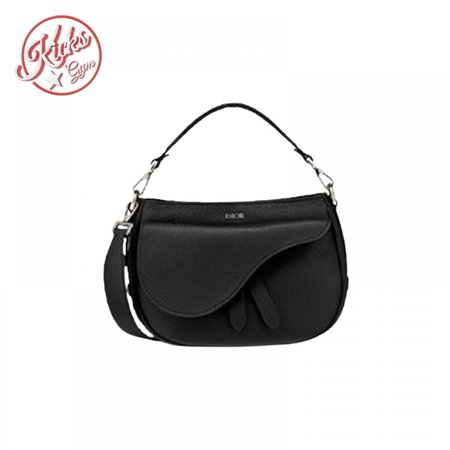 Dior Saddle Messenger Bag Black Grained Calfskin - DMB008