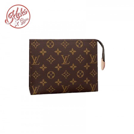 toiletry pouch 19 monogram canvas in brown lp48
