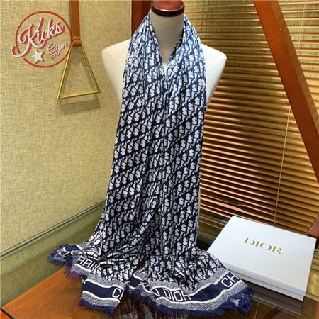 christian dior silk and wool scarf