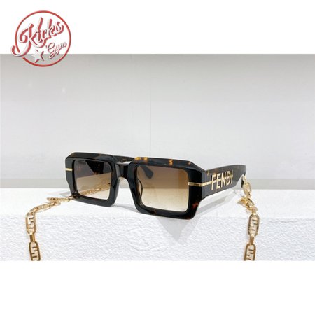 fendi classic luxury rectangular sunglasses