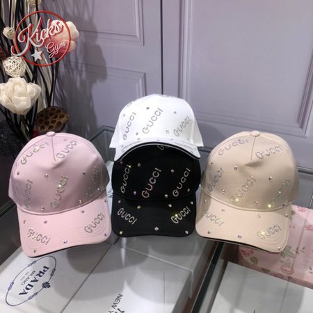 Fashion Gucci with diamond logo Baseball cap