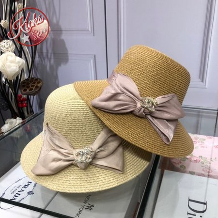 High Quality CC Straw hat with bow