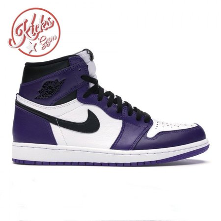 Jordan 1 Retro High Court Purple White Size 40-47.5