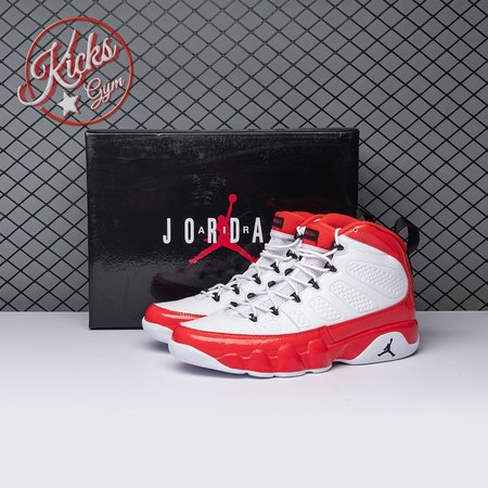 Jordan 9 Retro White Gym Red 302370-160 Size 40-47.5