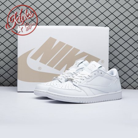 Travis Scott x Air Jordan 1 Low Triple White DM7866 292 Size 36-47.5