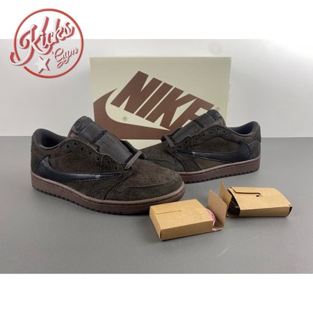 Travis Scott x Air Jordan 1 Low OG Velvet Brown DM7866-202 Size 36-48.5