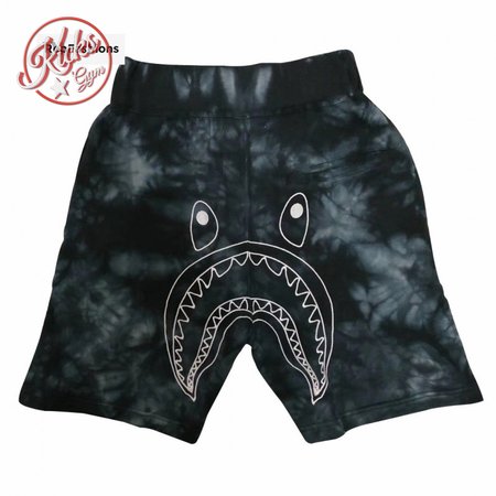 Bape Tie Dye Shark Sweat Shorts