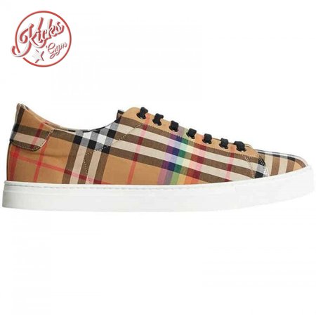 BURBERRY RAINBOW VINTAGE CHECK TRAINERS - BBR15