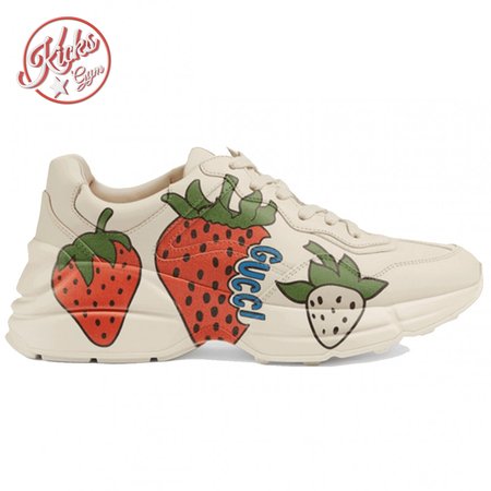 GUCCI RHYTON SNEAKER WITH STRAWBERRY