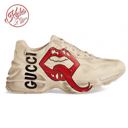 GUCCI RHYTON SNEAKER WITH MOUTH PRINT