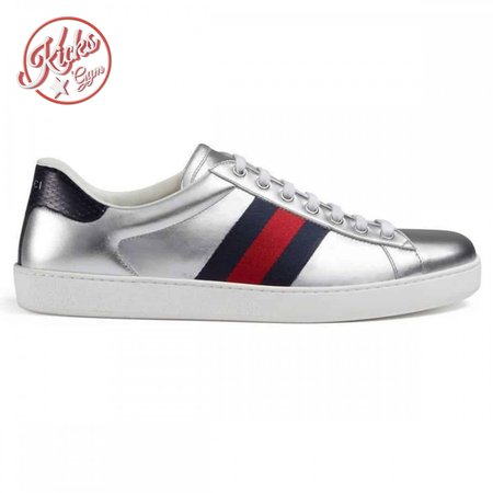 GUCCI ACE SLIVER SNEAKER - GC39